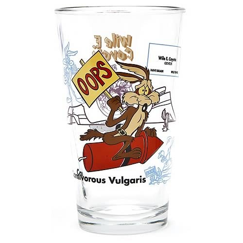 Looney Tunes Wile E. Coyote Toon Tumbler Pint Glass